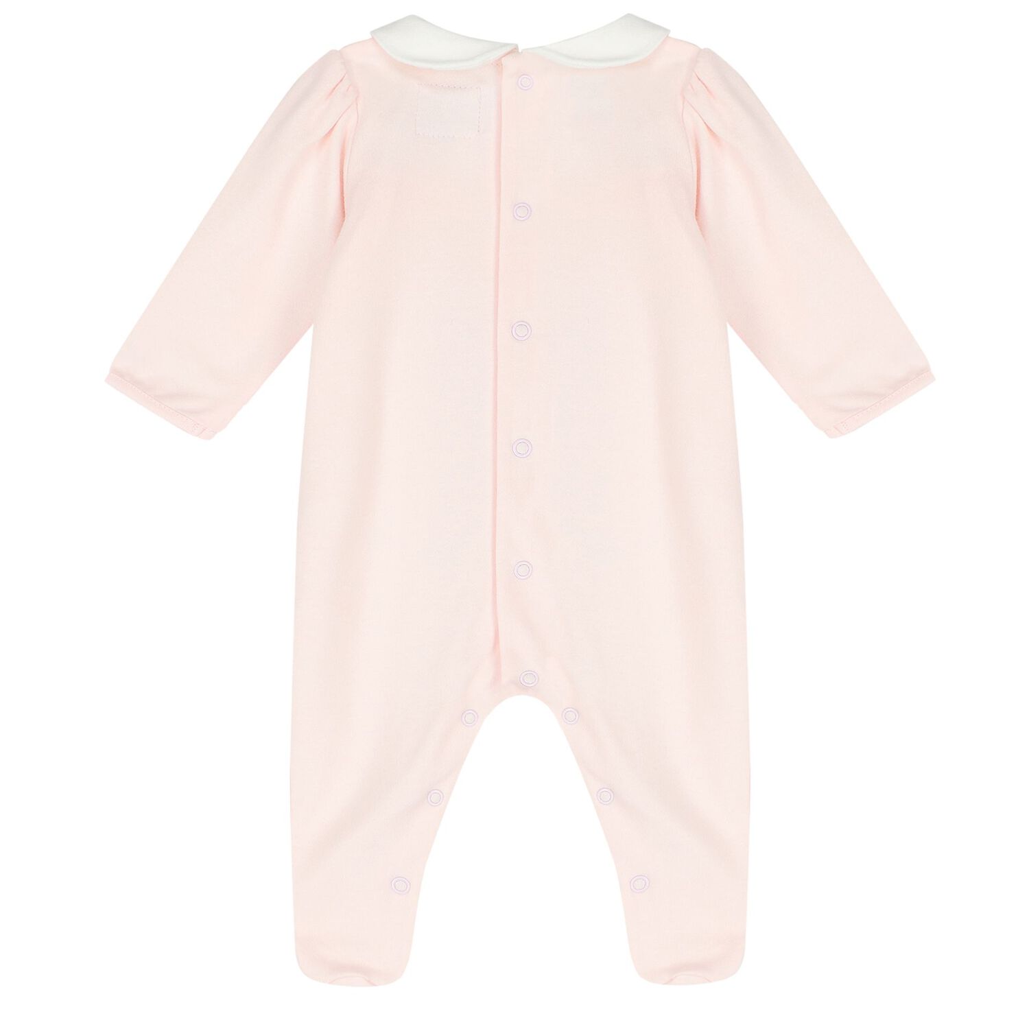 Baby Girls Pink Cotton Babygrow & Hat Set, 1, hi-res