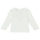 Younger Girls Ivory Teddy Bear & Hearts Skirt Set, 1, hi-res