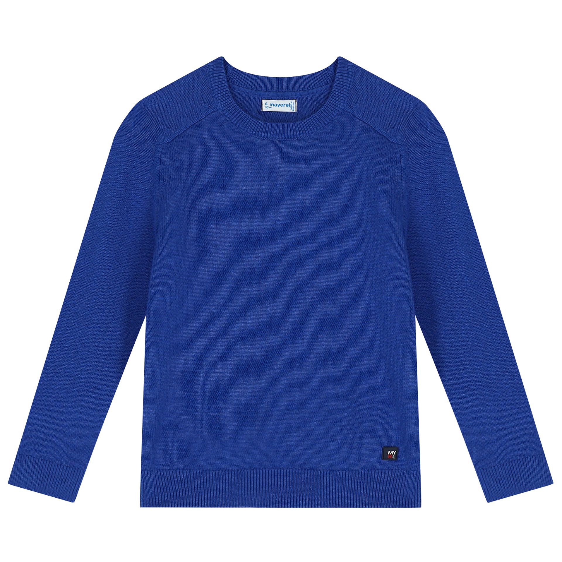 Mayoral Boys Blue Knitted Jumper Junior Couture UK