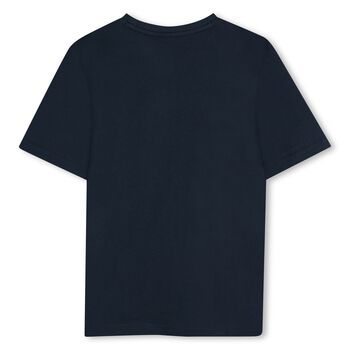 Boys Navy Blue Logo T-Shirt