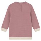 Younger Girls Pink Teddy Bear Knitted Dress, 1, hi-res