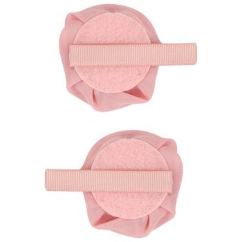 Girls Pink Rosebud Hairclips ( 2-Pack )