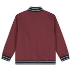 Boys Burgundy, White & Navy Blue Tracksuit Set (3 Piece), 1, hi-res