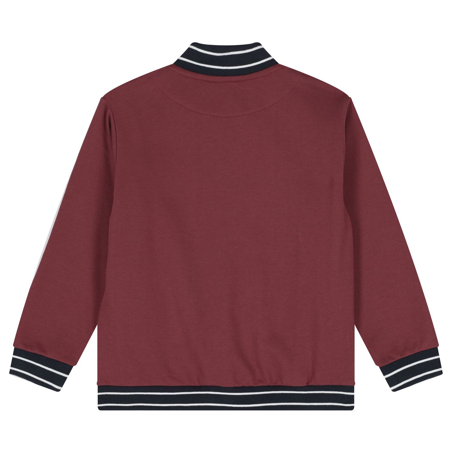 Boys Burgundy, White & Navy Blue Tracksuit Set (3 Piece), 1, hi-res