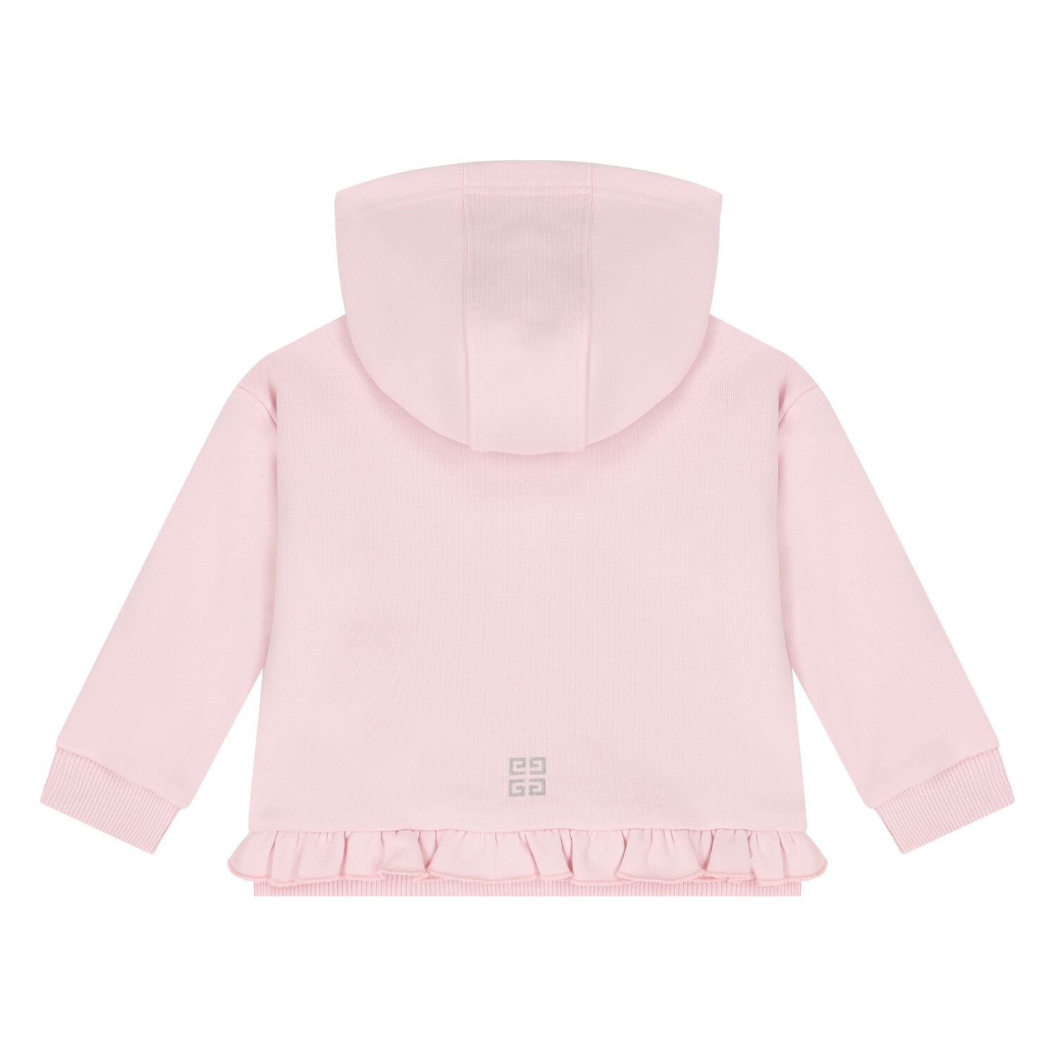 Younger Girls Pink Logo Zip Up Top, 1, hi-res