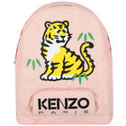 Girls Pink Tiger & Logo Backpack, 1, hi-res