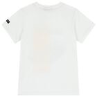 Boys White Logo T-Shirt , 1, hi-res