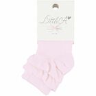 Baby Girls Pink Socks, 1, hi-res