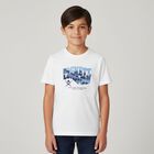 Boys White Logo T-Shirt, 1, hi-res