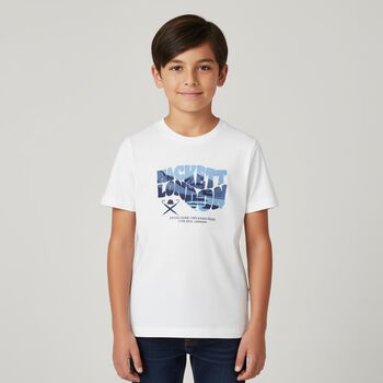 Boys White Logo T-Shirt