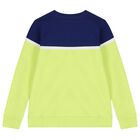 Boys Blue & Green Logo Sweatshirt, 1, hi-res