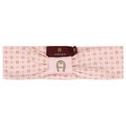 Baby Girls Pink & Gold Pima Cotton Logo Headband, 2, hi-res