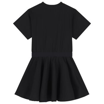 Girls Black Logo Dress