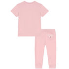 Pink Logo Trousers Set, 2, hi-res