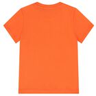 Younger Boy Orange Logo T-Shirt, 3, hi-res