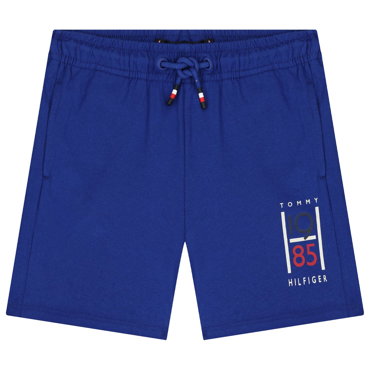 Boys Blue Varsity Logo Jersey Shorts, 1, hi-res
