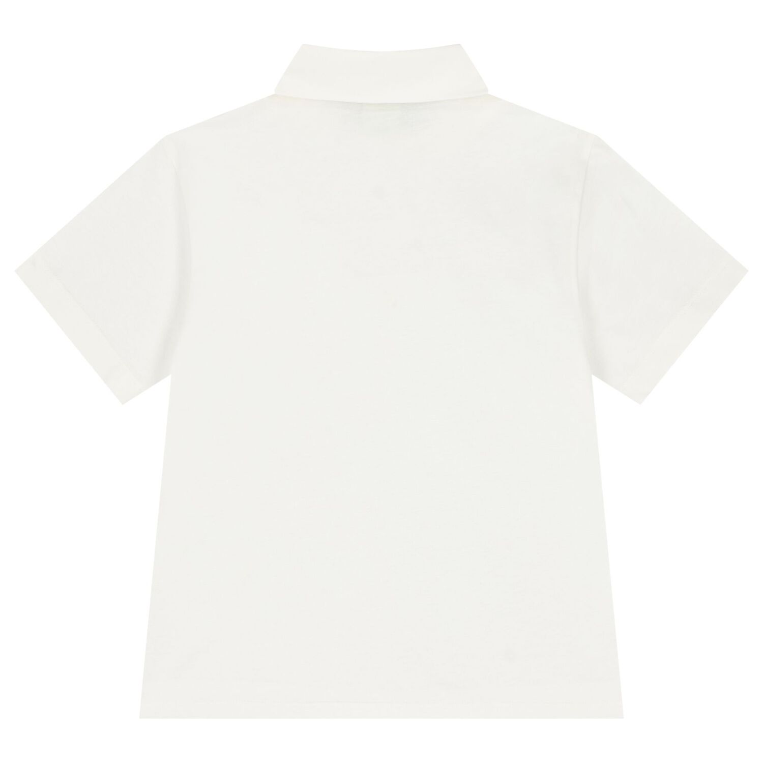 Boys Ivory Logo Polo Shirt, 1, hi-res