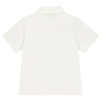 Boys Ivory Logo Polo Shirt