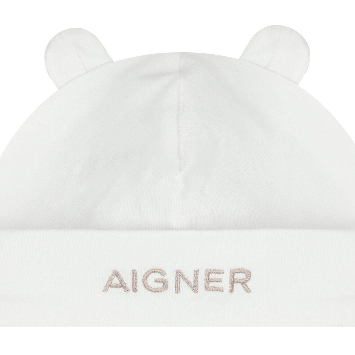 White Logo Baby Hat, 1, hi-res