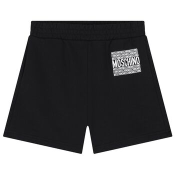 Boys Black Logo Shorts