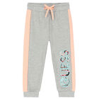 Baby Girls Grey & Pink Logo Tracksuit, 1, hi-res