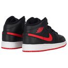 Black, White & Red Air Jordan 1 Mid Trainers, 10, hi-res