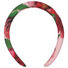 Girls Pink Floral Headband, 1, hi-res