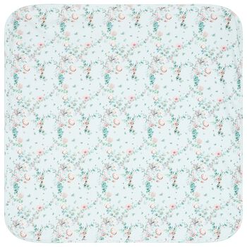 Baby Girls Mint Floral Blanket