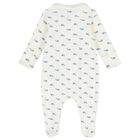 Ivory Whale Babygrow, 1, hi-res