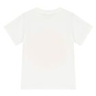 Girls Ivory & Yellow Jewelled T-Shirt, 1, hi-res