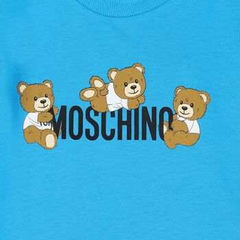 Younger Blue Teddy Bear Logo T-Shirt
