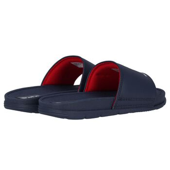 Boys Navy Blue Polo Bear Sliders