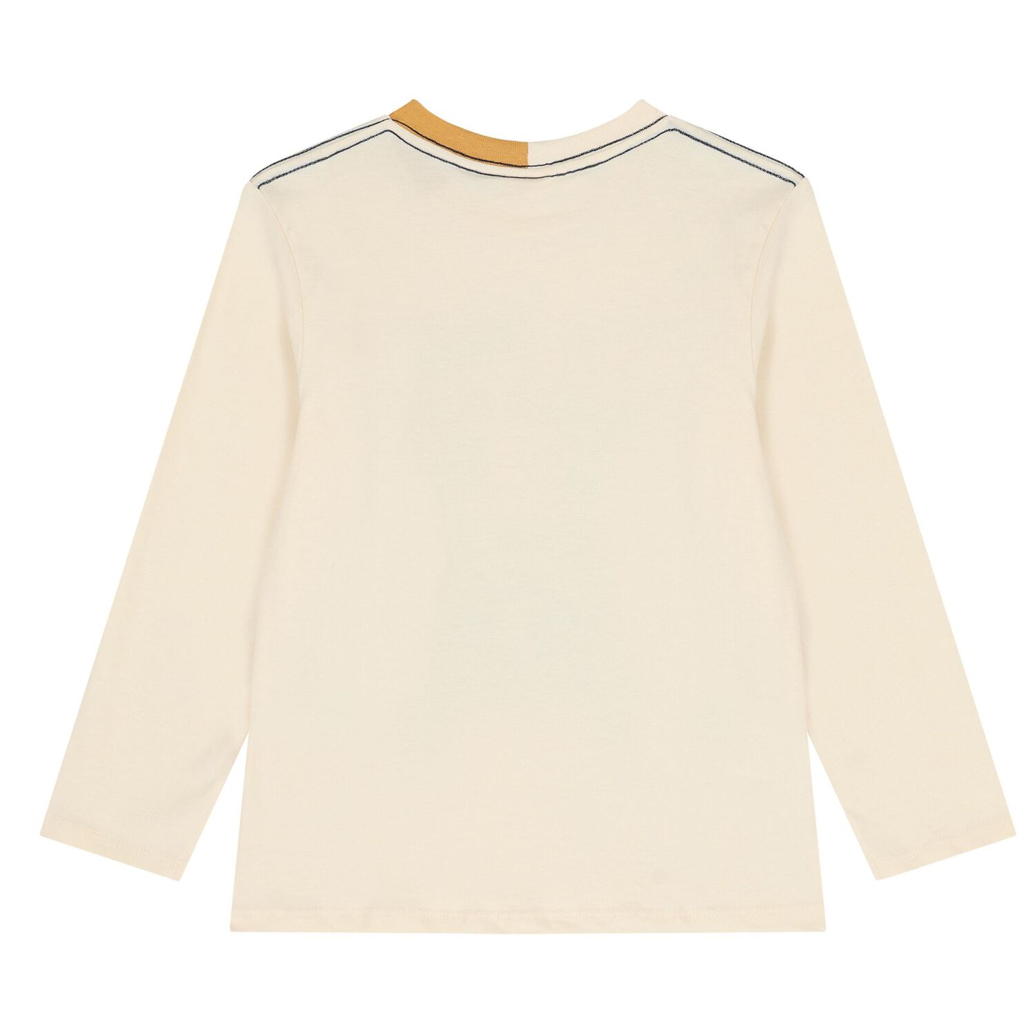 Boys Beige Car Long Sleeve Top, 1, hi-res