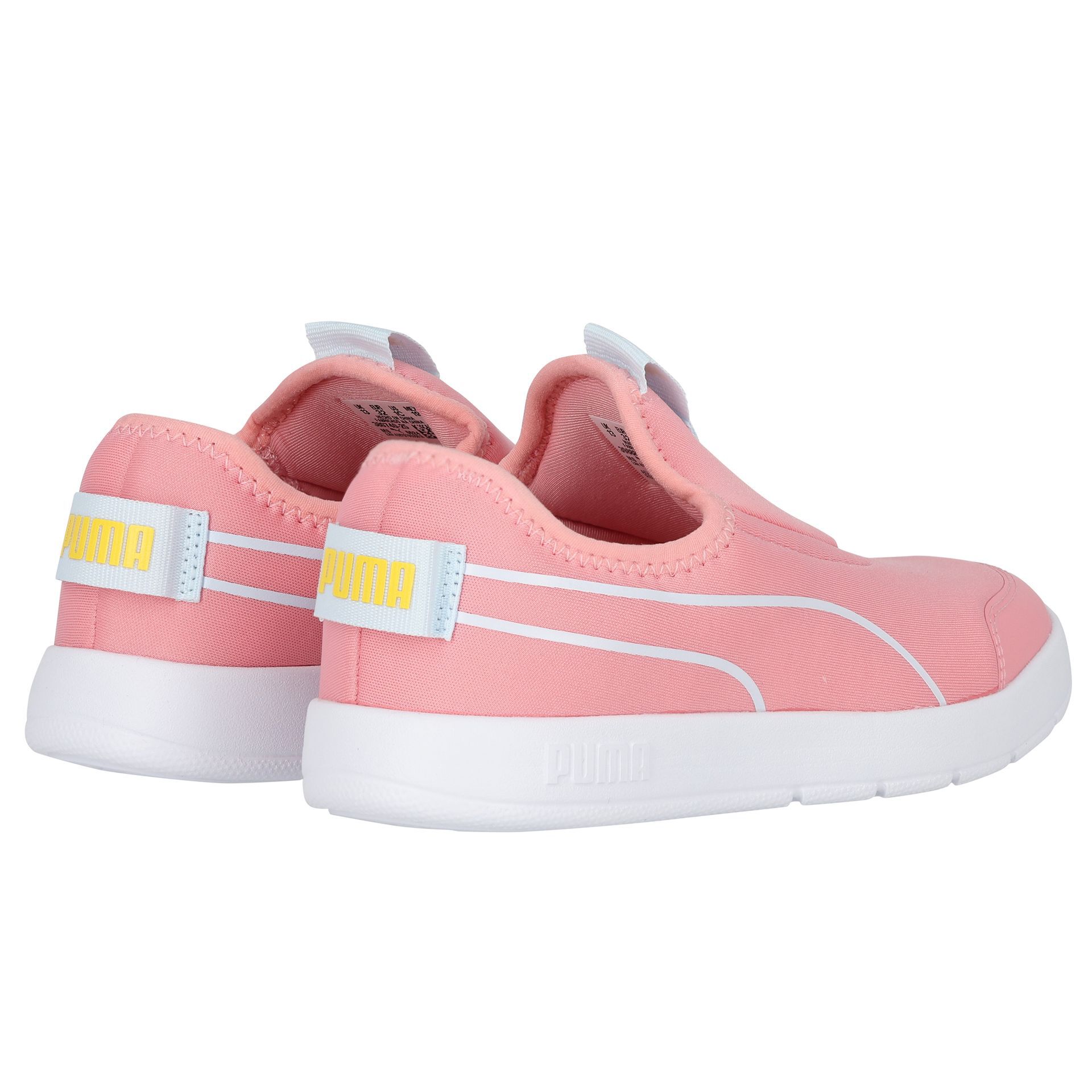 Puma Girls Pink Courtflex v3 Slip On Trainers Junior Couture UK