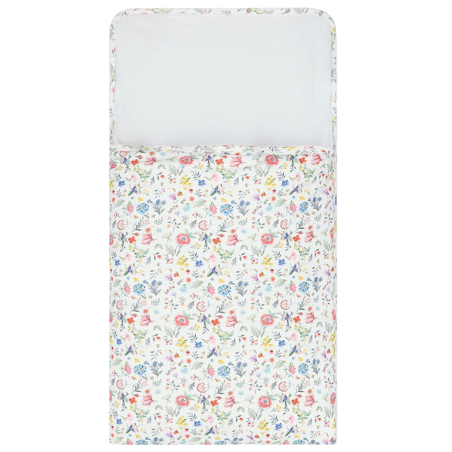 Baby Girls White Floral Baby Nest, 1, hi-res image number null