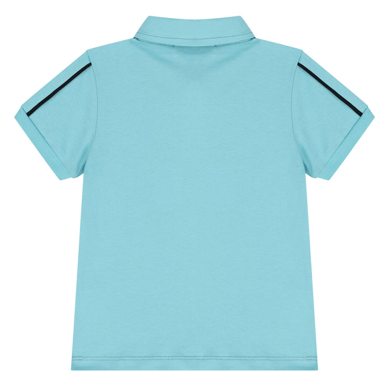 Younger Boys Blue Logo Polo Shirt, 2, hi-res