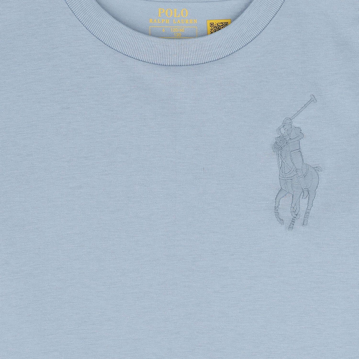 Boys Blue Logo T-Shirt, 1, hi-res