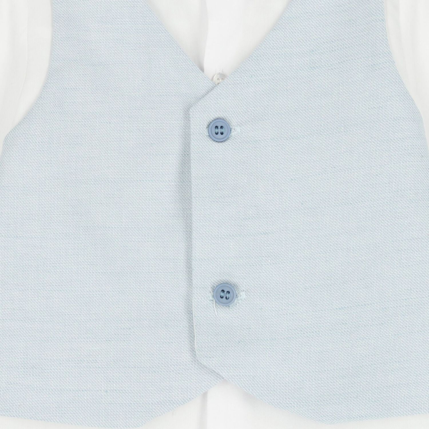 Baby Boys White & Blue Shorts Set, 2, hi-res