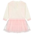 Baby Girls Pink Knit & Tulle Dress, 1, hi-res
