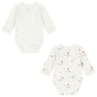 Baby Girls Ivory & Beige Balloon Bodysuits ( 2-Pack ), 1, hi-res