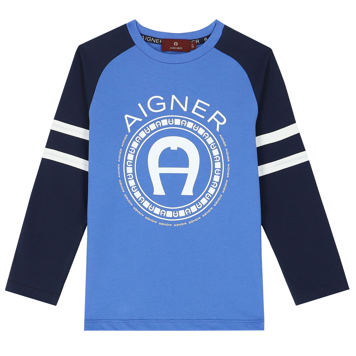 Boys Blue & Navy Logo T-Shirt, 2, hi-res image number null