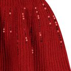 Girls Red Embellished Sequin Skirt Set, 1, hi-res