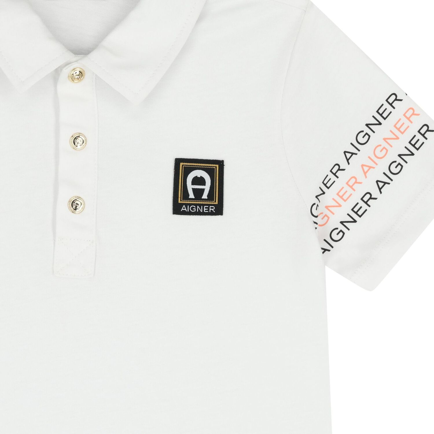 Boys White & Black Logo Shorts Set, 1, hi-res