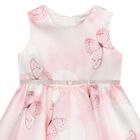 Younger Girls Pink Butterfly Dress, 1, hi-res