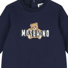 Navy Blue Teddy Bear Logo Babygrow Gift Set, 3, hi-res