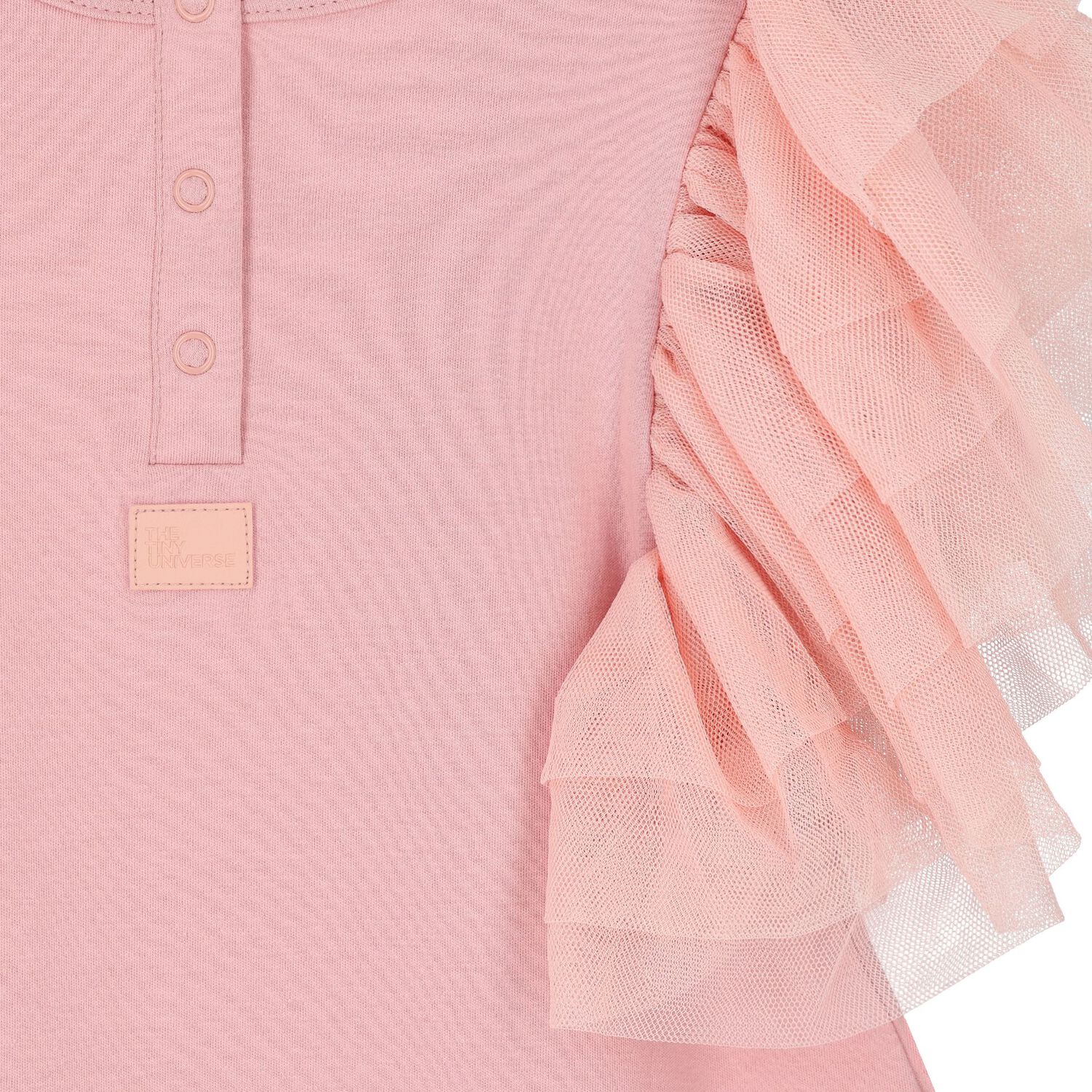 Girls Pink Tulle Dress, 3, hi-res image number null