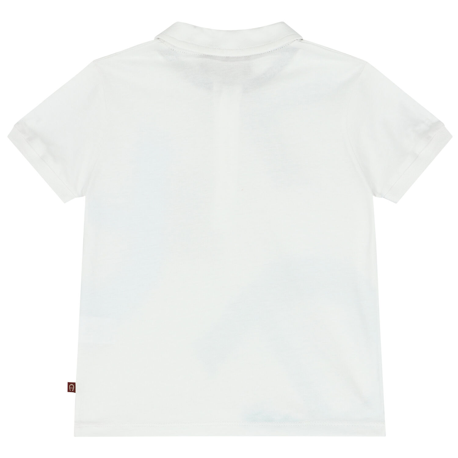 Younger Boys White Logo Polo Shirt, 1, hi-res