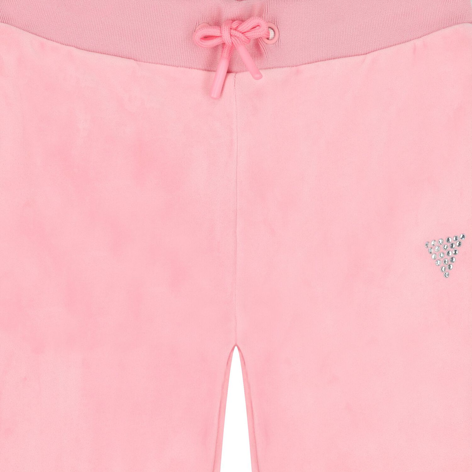 Girls Pink Diamante Joggers, 1, hi-res image number null