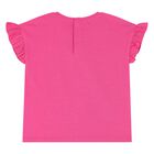 Younger Girls Pink T-Shirt, 1, hi-res