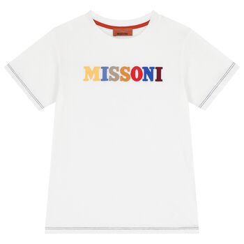 Girls White Logo T-Shirt
